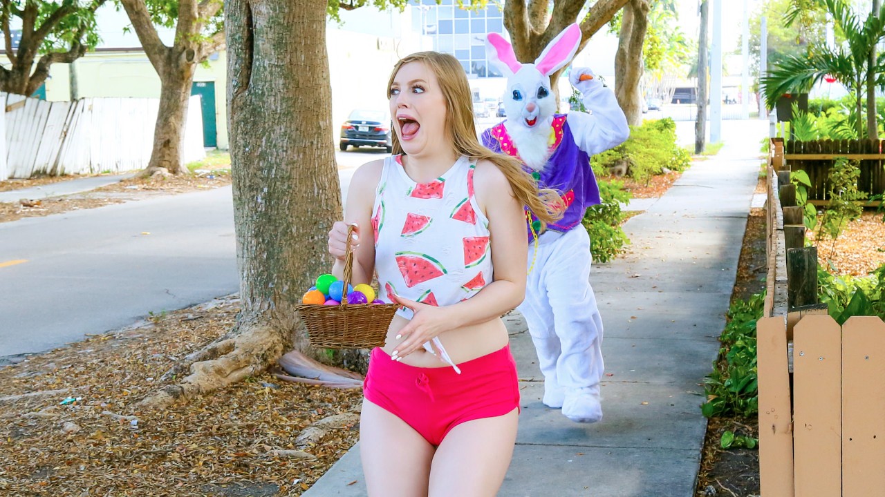 JMac in Stranded Teens XXX video: Stealing from the Easter Bunny's Basket